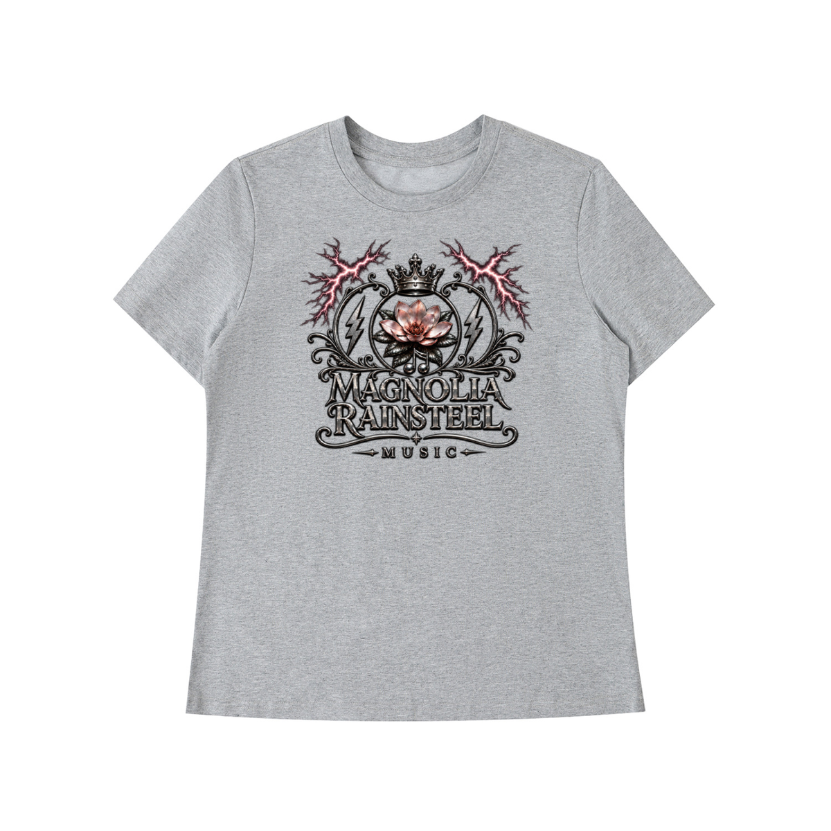 MagnoliaRainsteel,CrownLogo,WomensFashion,WomensApparel,Tshirt,MusicLover,CasualTShirt,MagnoliaRainsteelMusic,WearYourCrown