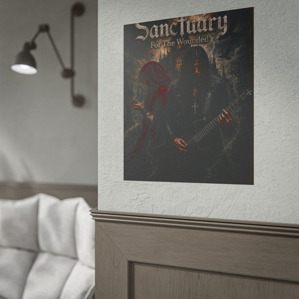 Sanctuary "For The Wounded" Poster — Gothic Metal Band Rolled Art Print