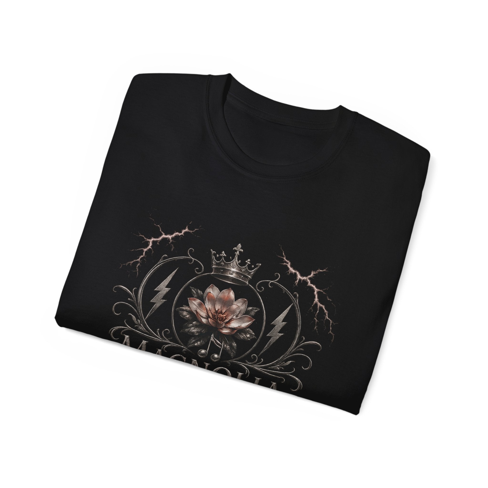 Magnolia Rainsteel Music - Vintage Floral Logo T-Shirt - Queen Collection - Wear Your Crown
