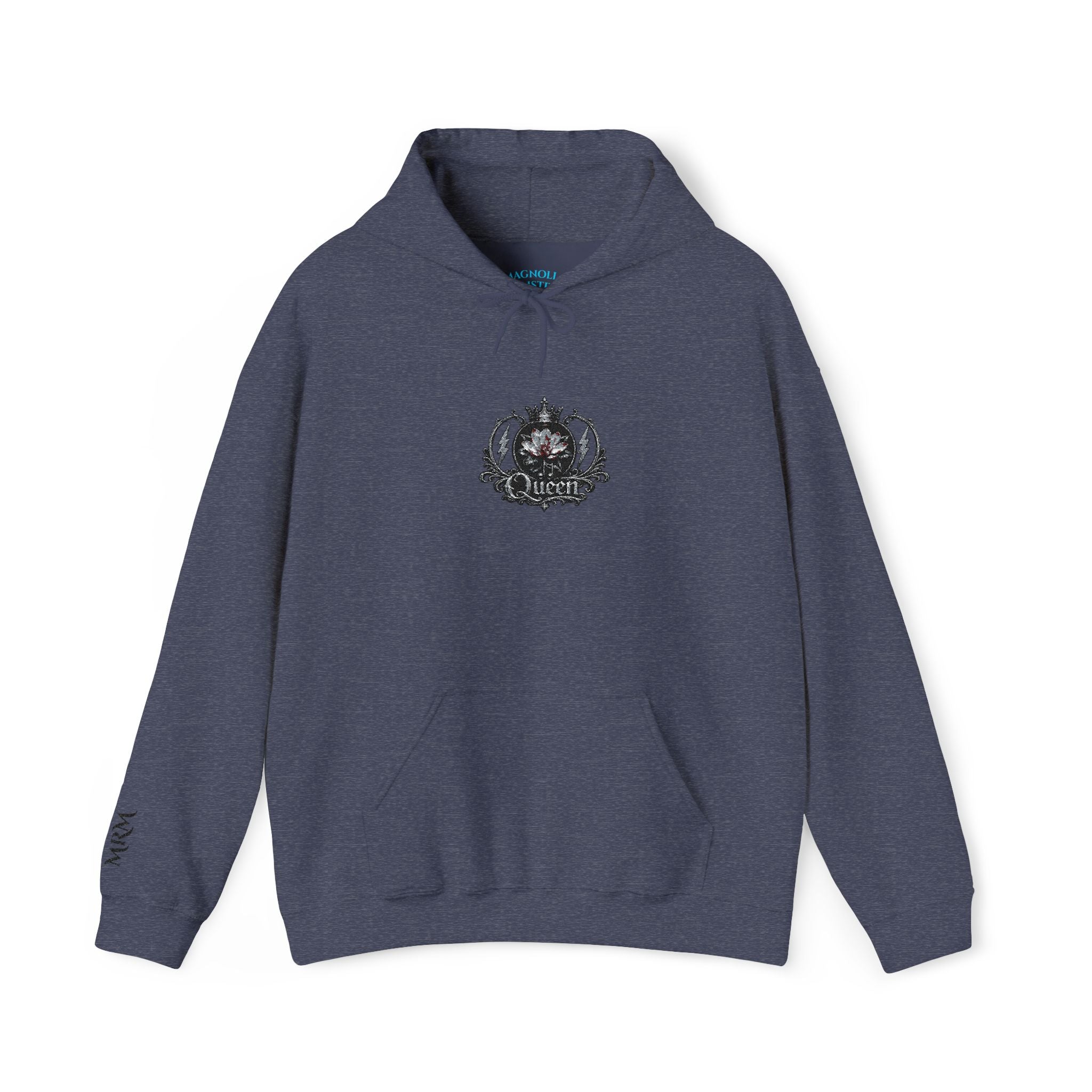 Queen Floral Crest Graphic Pullover — Hoodie