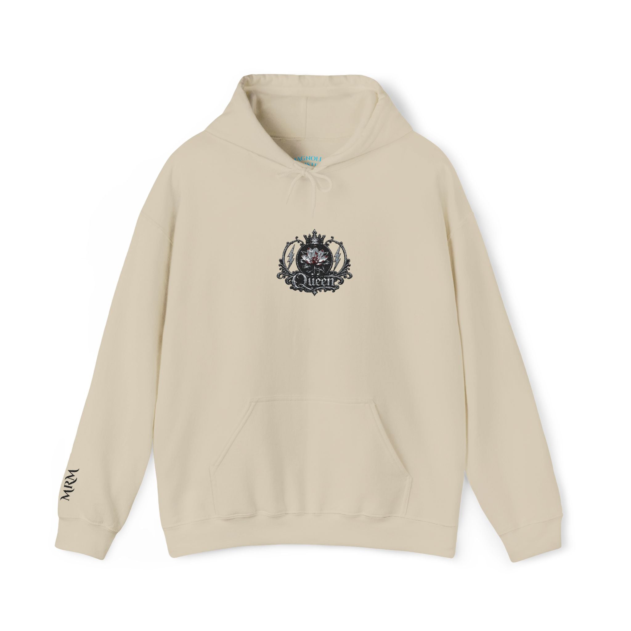 Queen Floral Crest Graphic Pullover — Hoodie