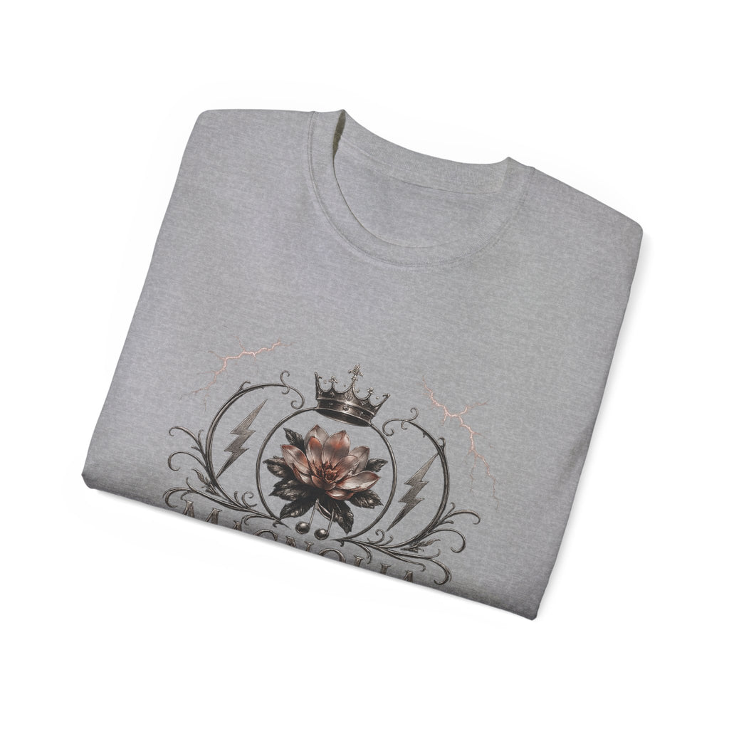Magnolia Rainsteel Music - Vintage Floral Logo T-Shirt - Queen Collection - Wear Your Crown