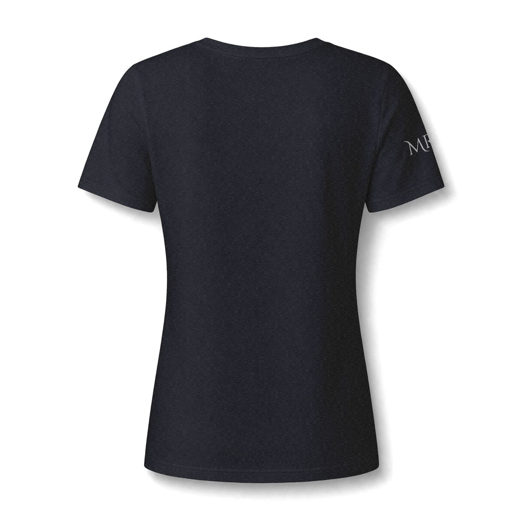 Magnolia Rainsteel Music - Floral Crown Band Logo V-Neck Tee - Queen Collection - Wear Your Crown