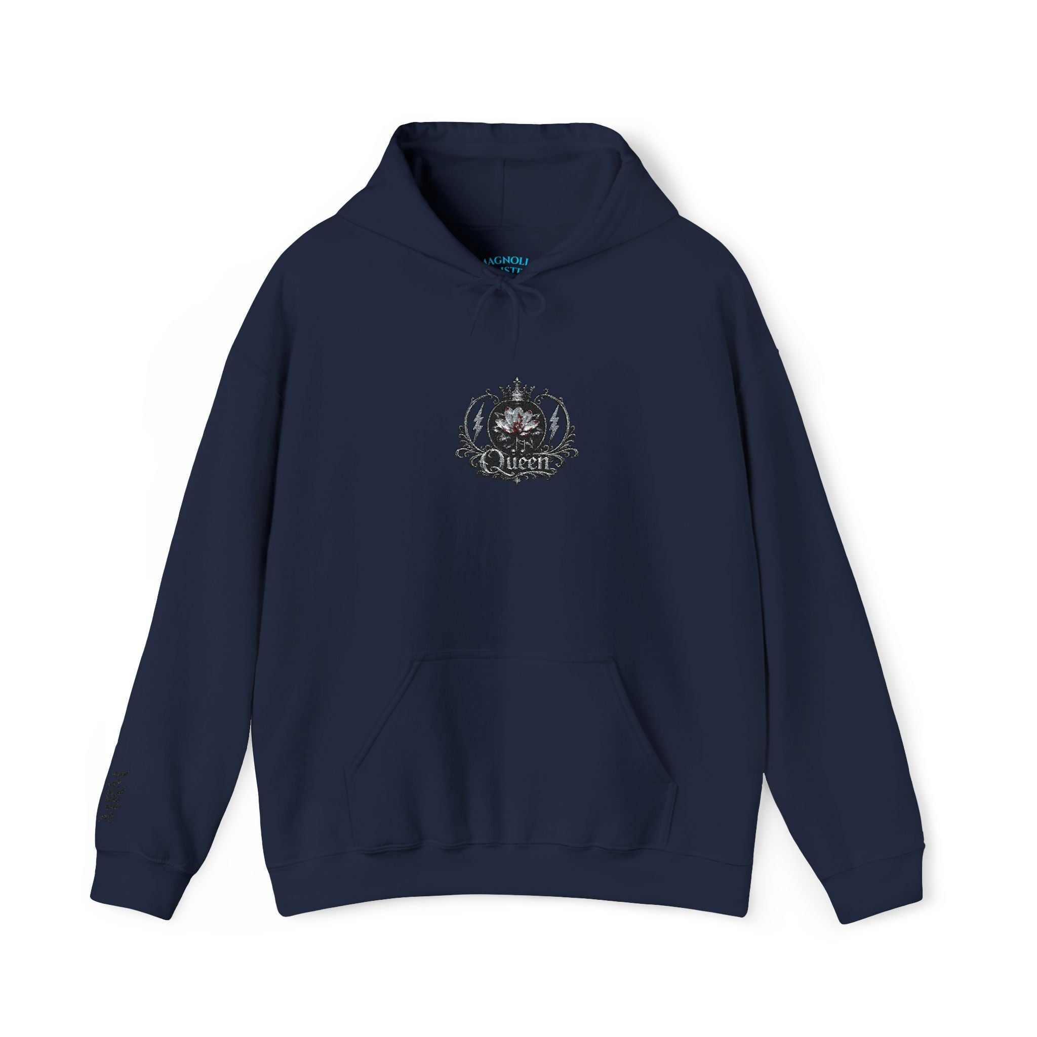 Queen Floral Crest Graphic Pullover — Hoodie