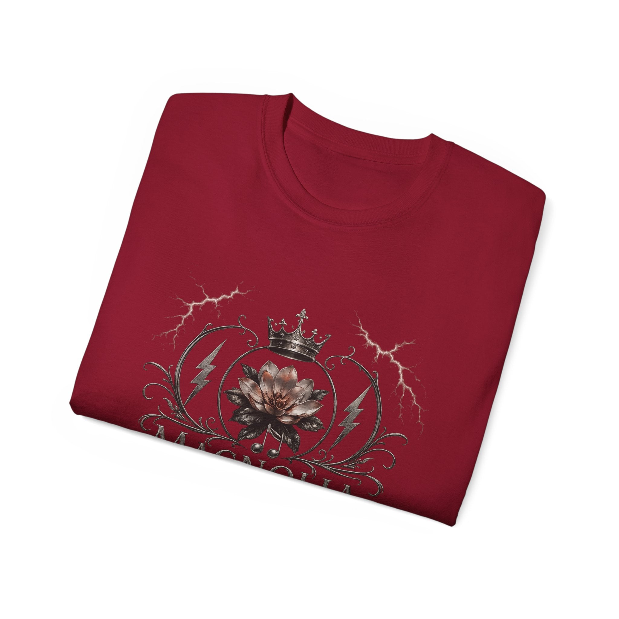 Magnolia Rainsteel Music - Vintage Floral Logo T-Shirt - Queen Collection - Wear Your Crown