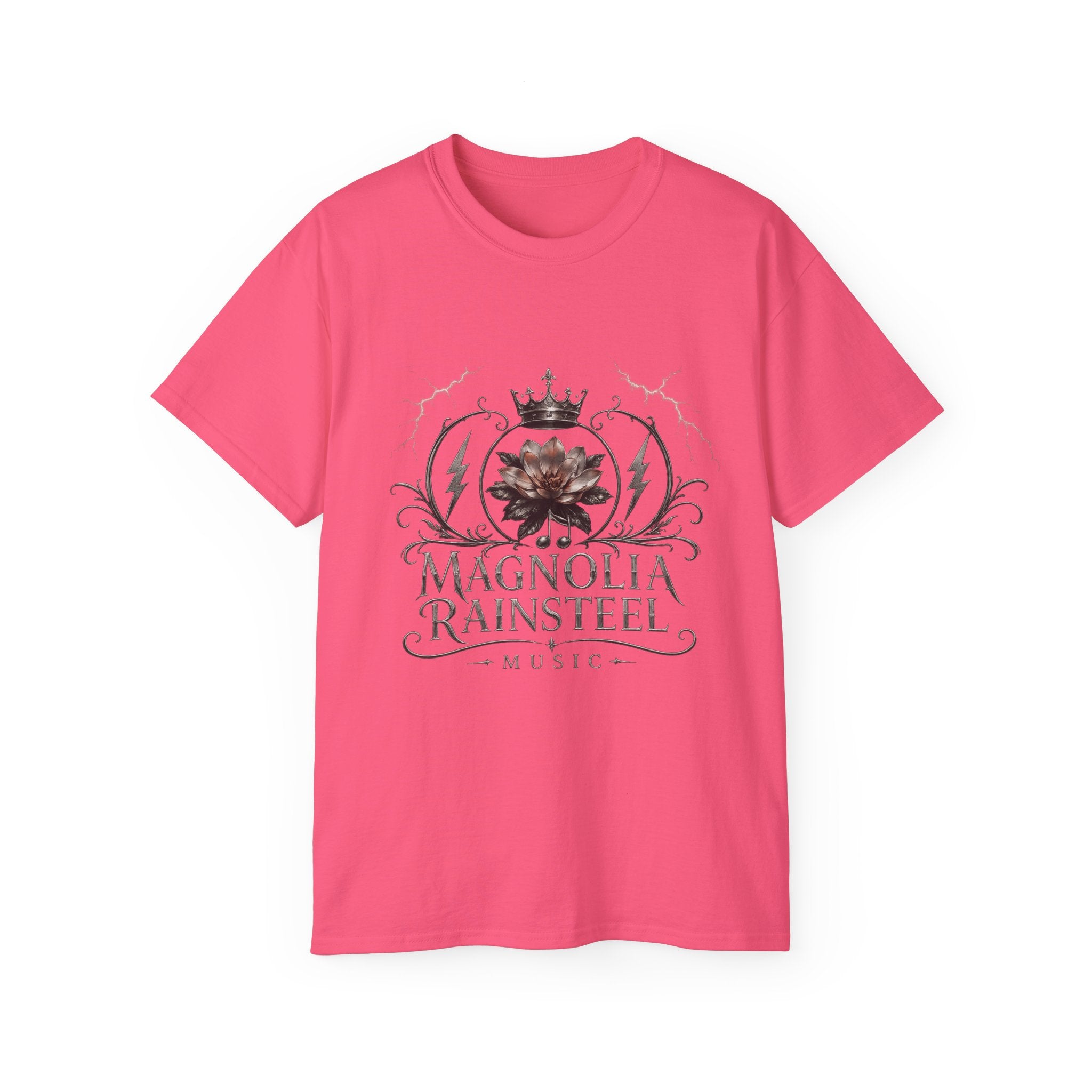 Magnolia Rainsteel Music - Vintage Floral Logo T-Shirt - Queen Collection - Wear Your Crown