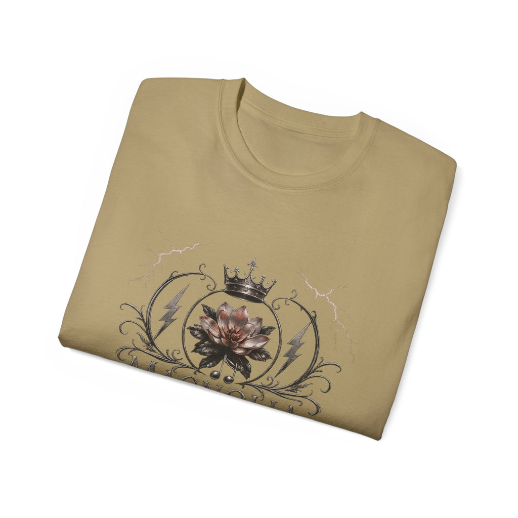 Magnolia Rainsteel Music - Vintage Floral Logo T-Shirt - Queen Collection - Wear Your Crown
