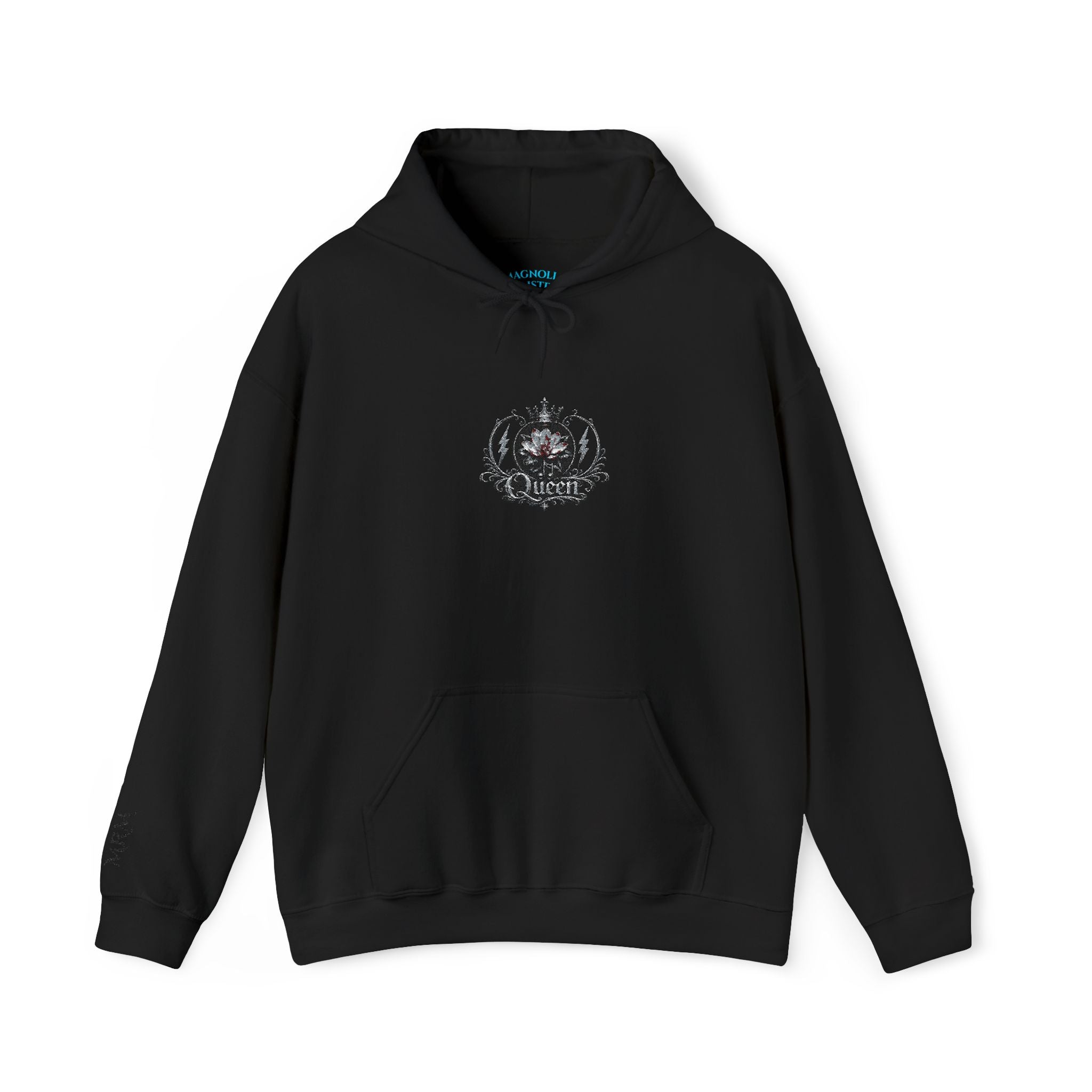 Queen Floral Crest Graphic Pullover — Hoodie