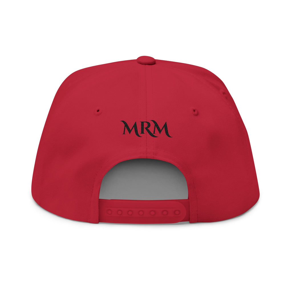 Embroidered 'Queen' Flat Bill Cap – Crown Crest Snapback Hat