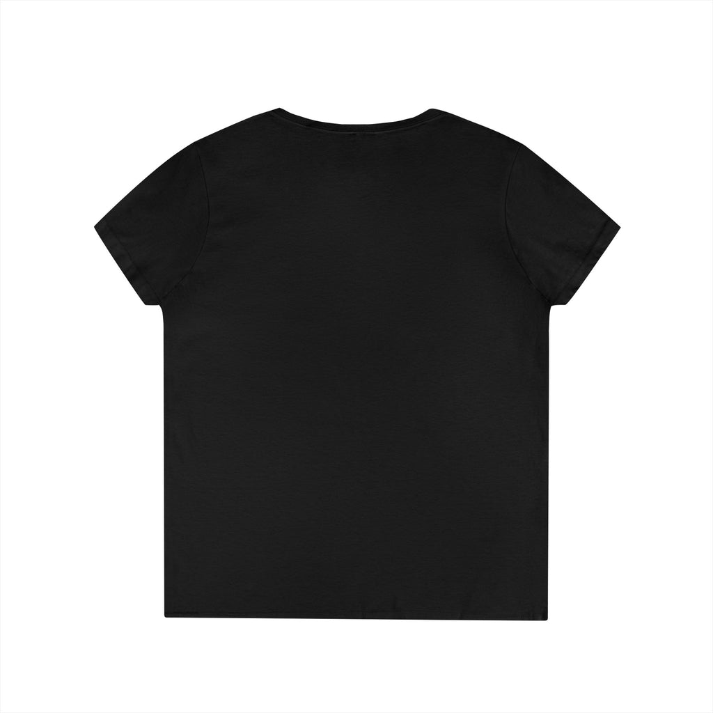 Queen - Skull V-Neck Tee — Gothic Floral Crown Ladies' T-Shirt
