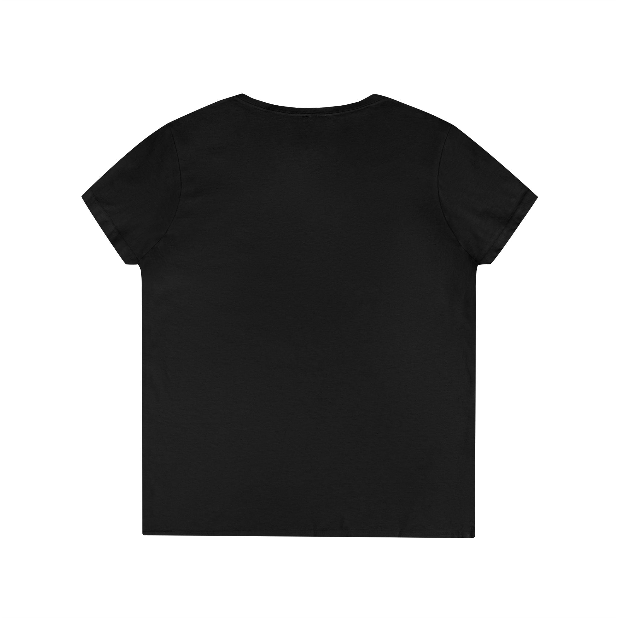 Queen - Skull V-Neck Tee — Gothic Floral Crown Ladies' T-Shirt