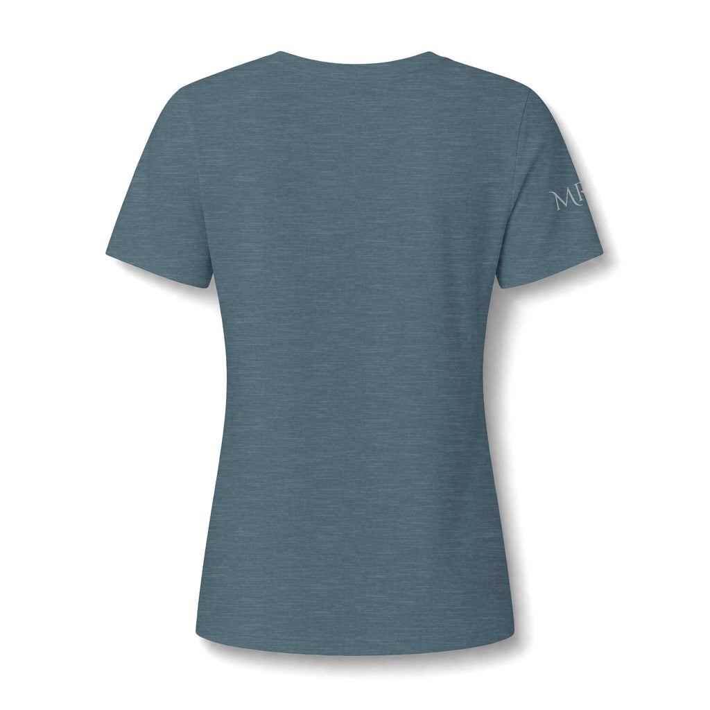 Magnolia Rainsteel Music - Floral Crown Band Logo V-Neck Tee - Queen Collection - Wear Your Crown