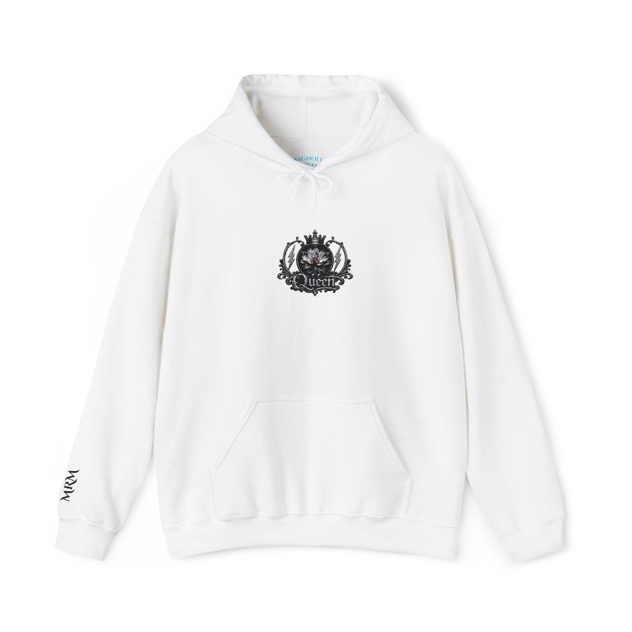 Queen Floral Crest Graphic Pullover — Hoodie