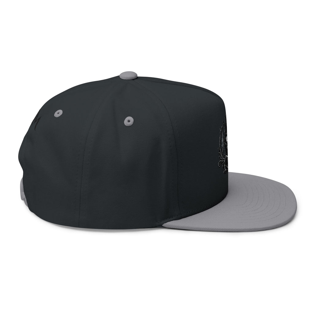 Embroidered 'Queen' Flat Bill Cap – Crown Crest Snapback Hat