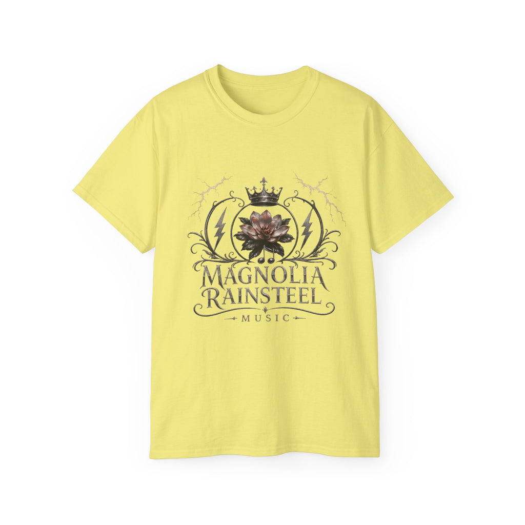 Magnolia Rainsteel Music - Vintage Floral Logo T-Shirt - Queen Collection - Wear Your Crown
