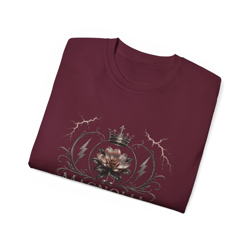 Magnolia Rainsteel Music - Vintage Floral Logo T-Shirt - Queen Collection - Wear Your Crown
