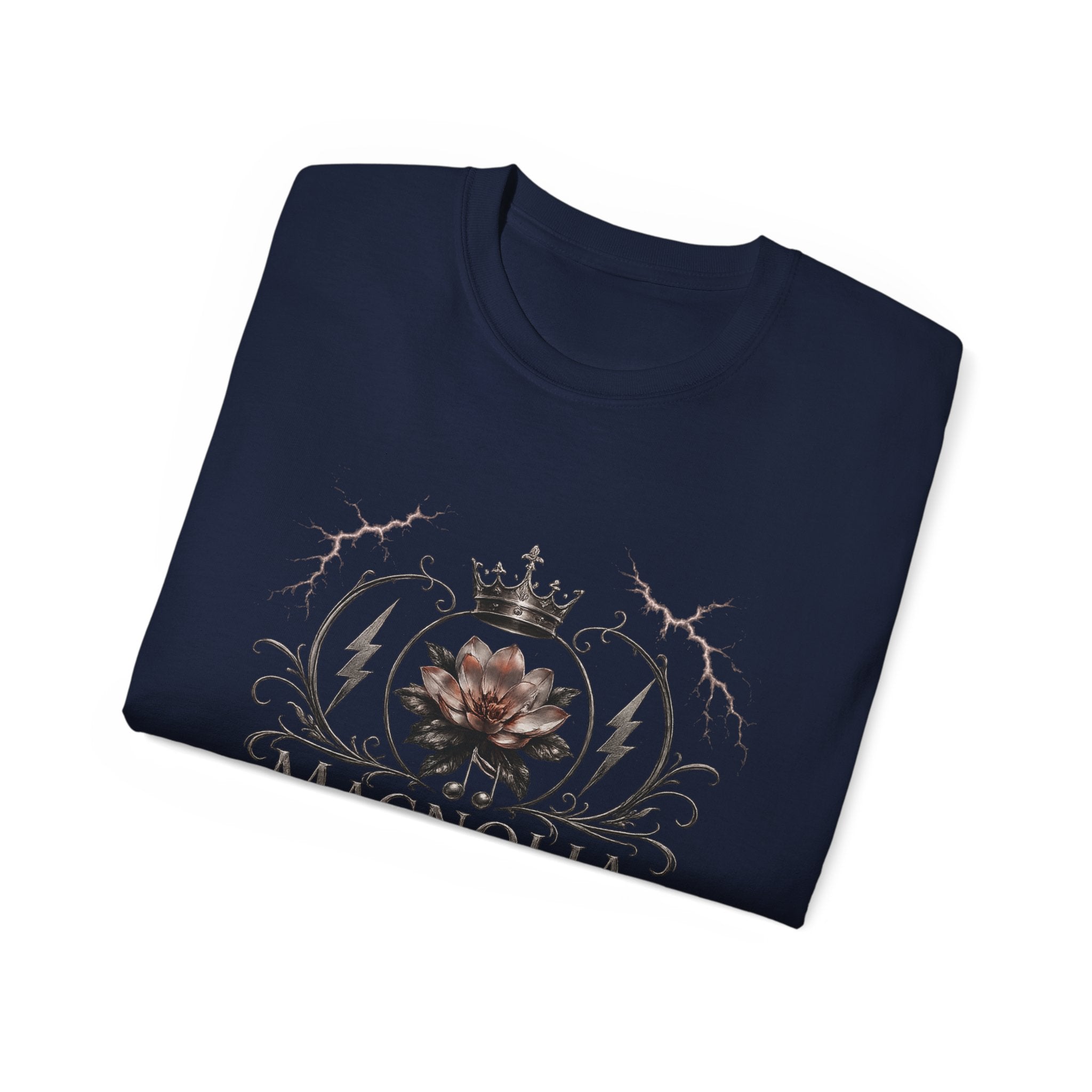 Magnolia Rainsteel Music - Vintage Floral Logo T-Shirt - Queen Collection - Wear Your Crown