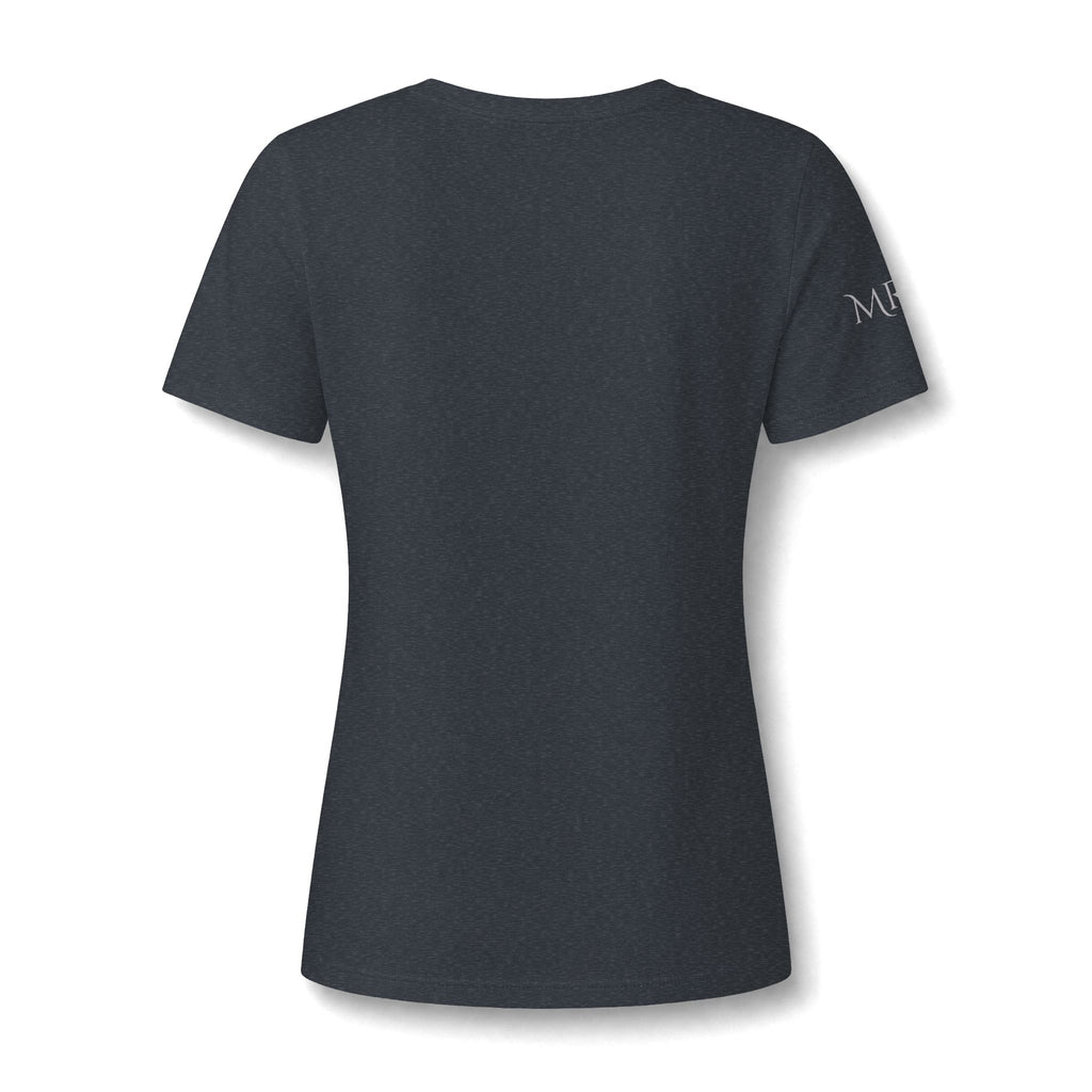 Magnolia Rainsteel Music - Floral Crown Band Logo V-Neck Tee - Queen Collection - Wear Your Crown