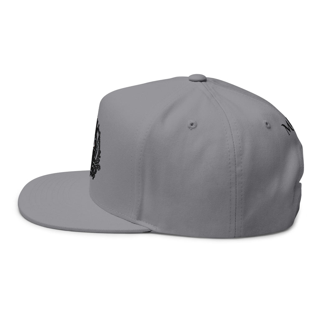 Embroidered 'Queen' Flat Bill Cap – Crown Crest Snapback Hat