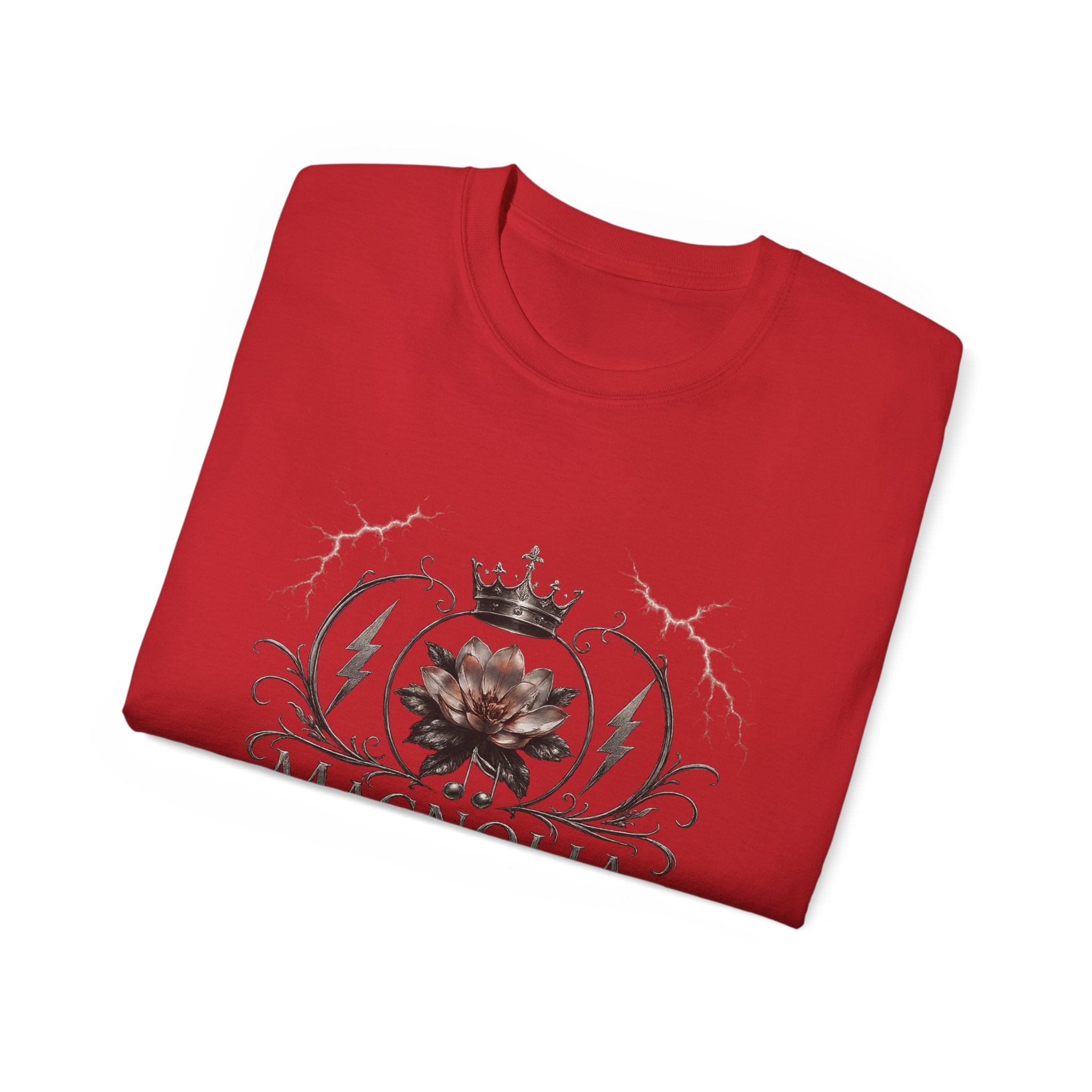 Magnolia Rainsteel Music - Vintage Floral Logo T-Shirt - Queen Collection - Wear Your Crown
