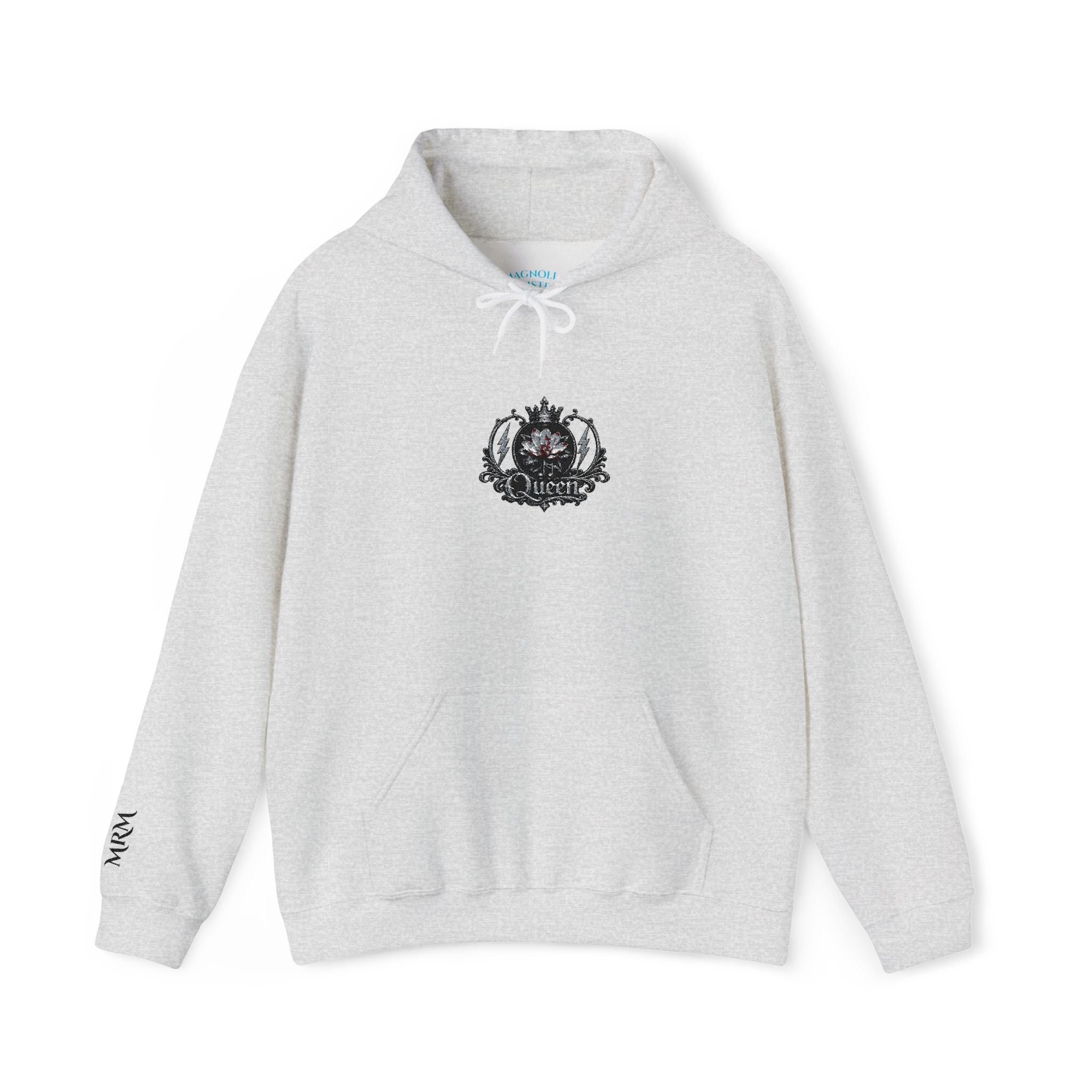 Queen Floral Crest Graphic Pullover — Hoodie