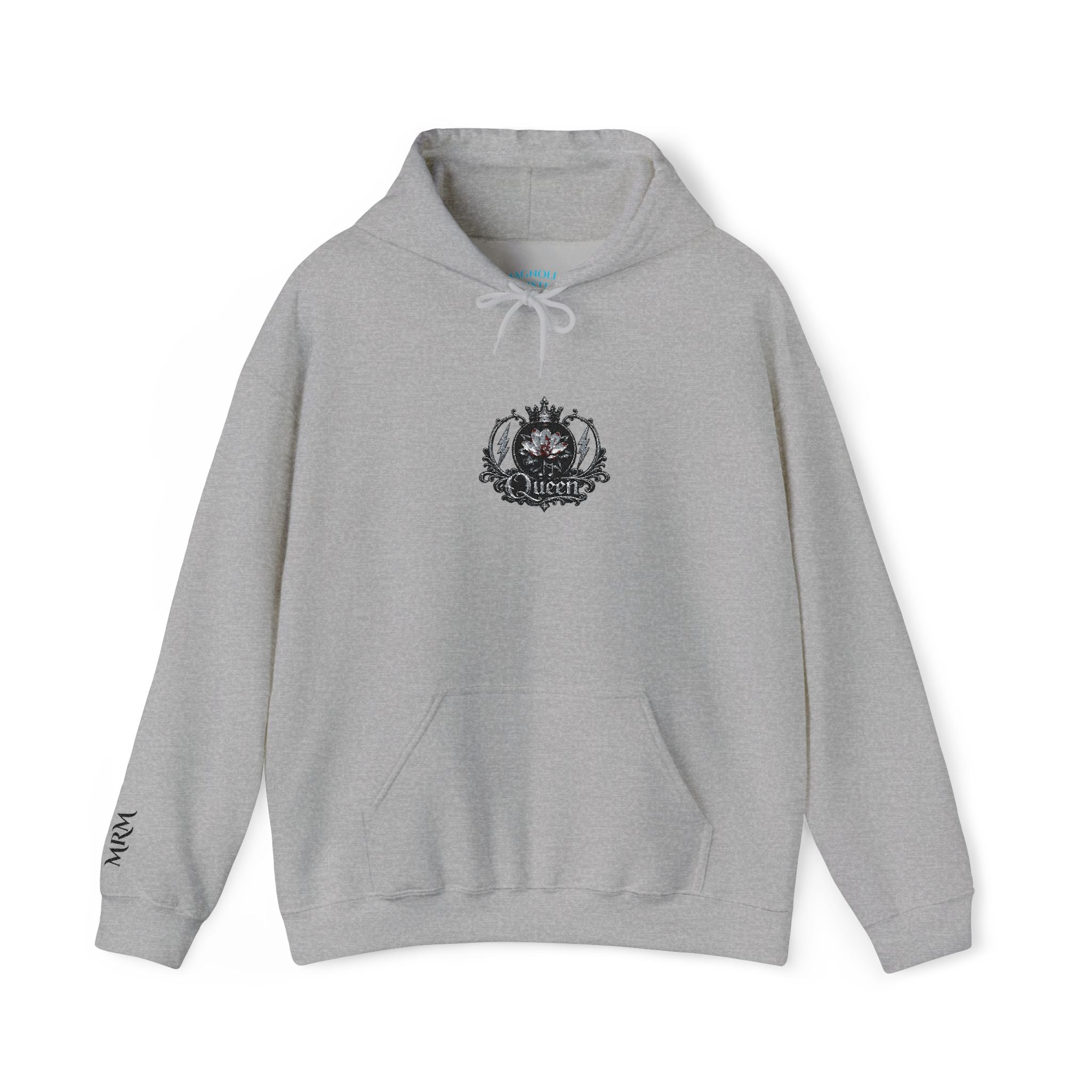 Queen Floral Crest Graphic Pullover — Hoodie