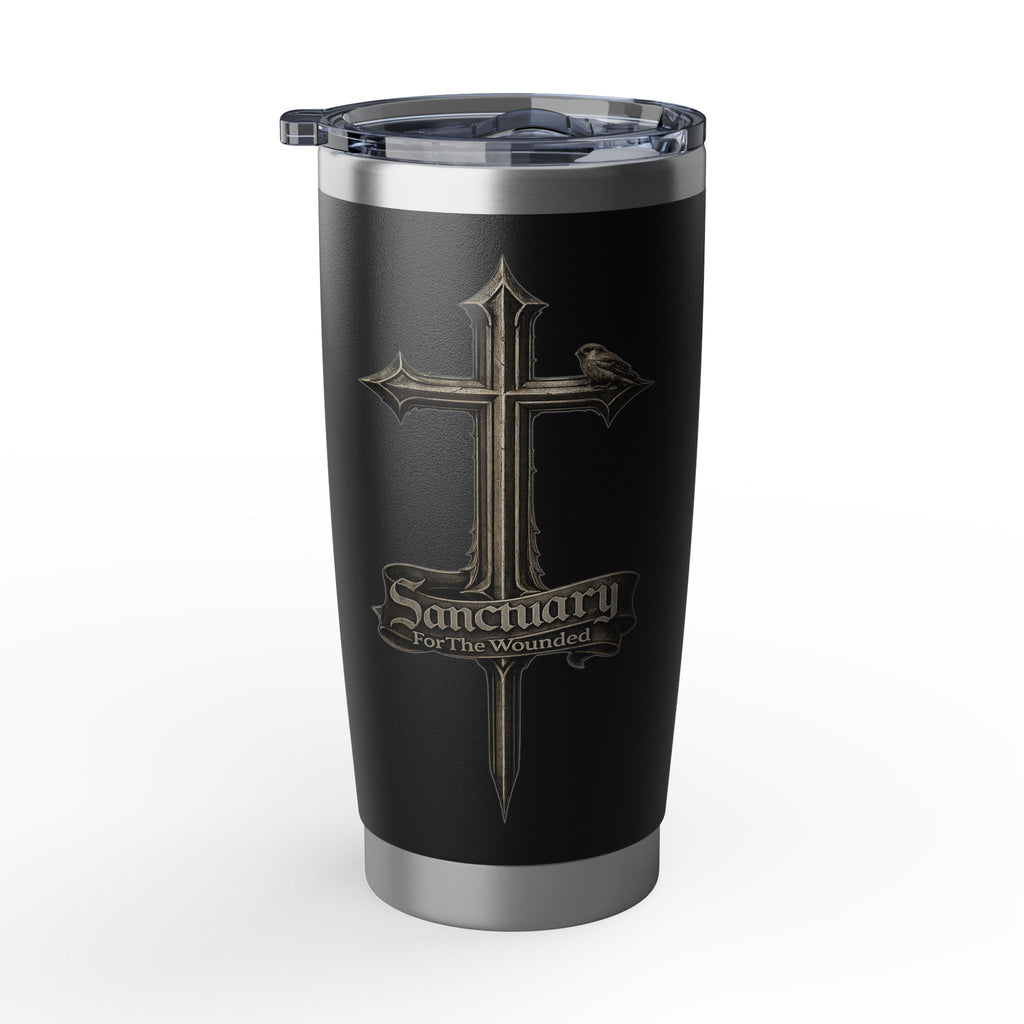 Vagabond 20oz Tumbler — Sanctuary For The Wounded Travel Mug, Dark Wanderer Insulated Cup