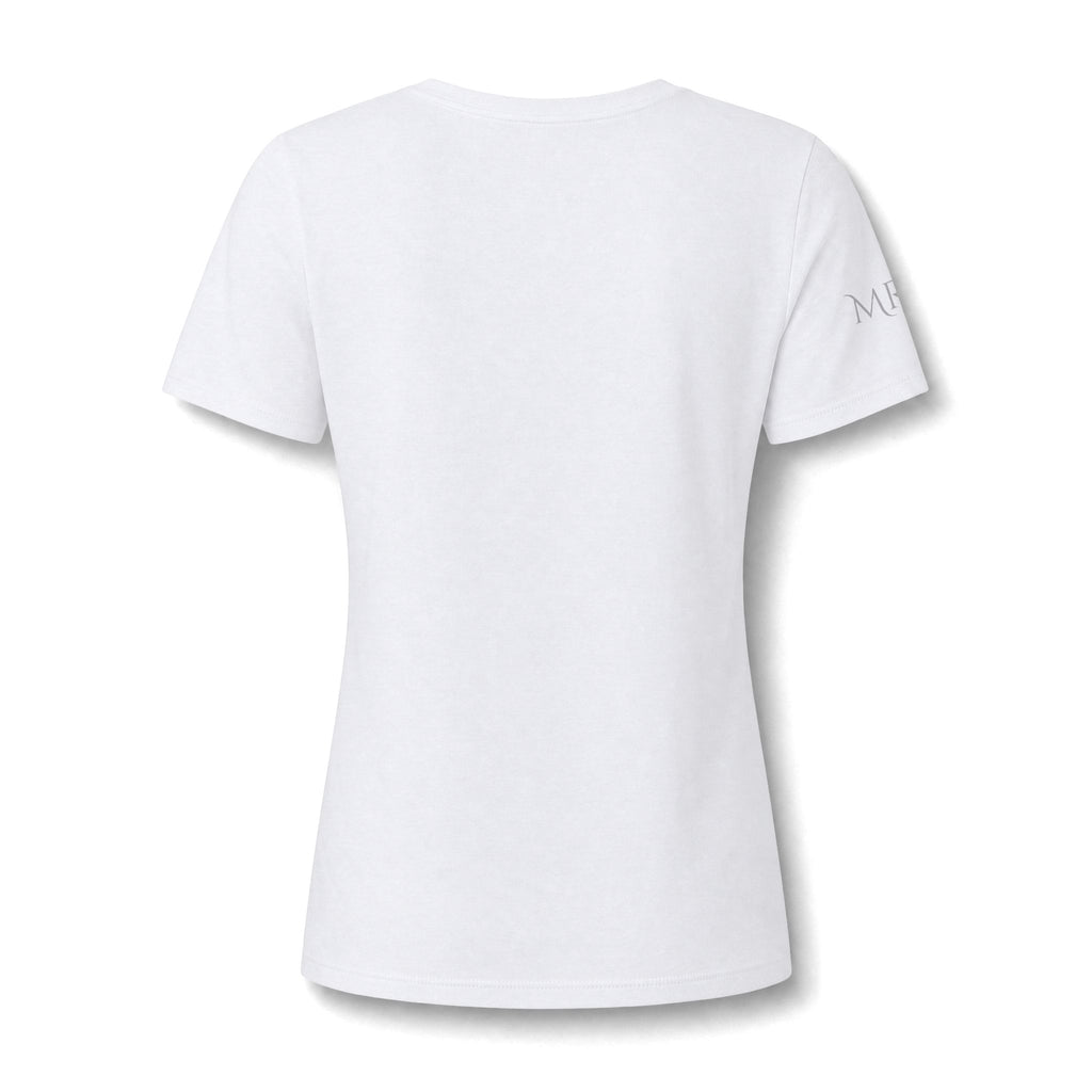 Magnolia Rainsteel Music - Floral Crown Band Logo V-Neck Tee - Queen Collection - Wear Your Crown
