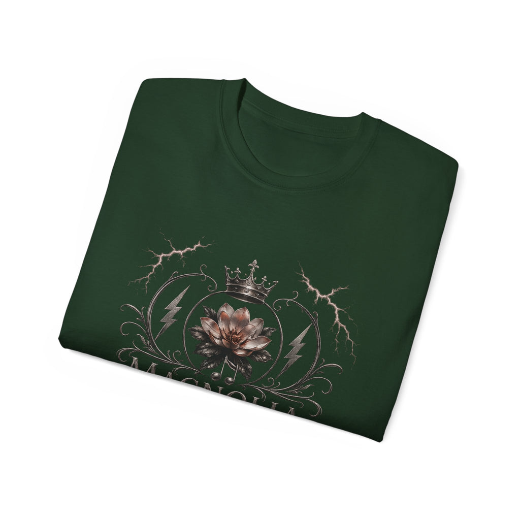 Magnolia Rainsteel Music - Vintage Floral Logo T-Shirt - Queen Collection - Wear Your Crown