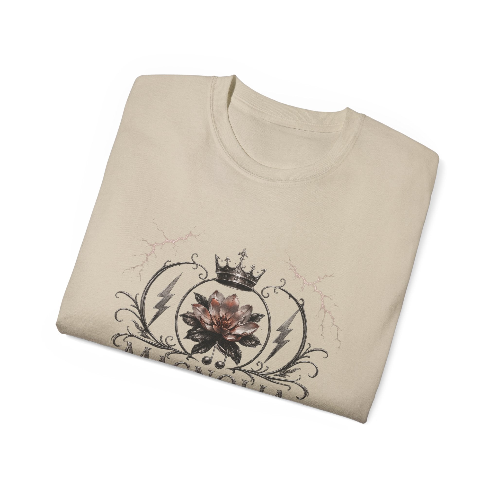 Magnolia Rainsteel Music - Vintage Floral Logo T-Shirt - Queen Collection - Wear Your Crown