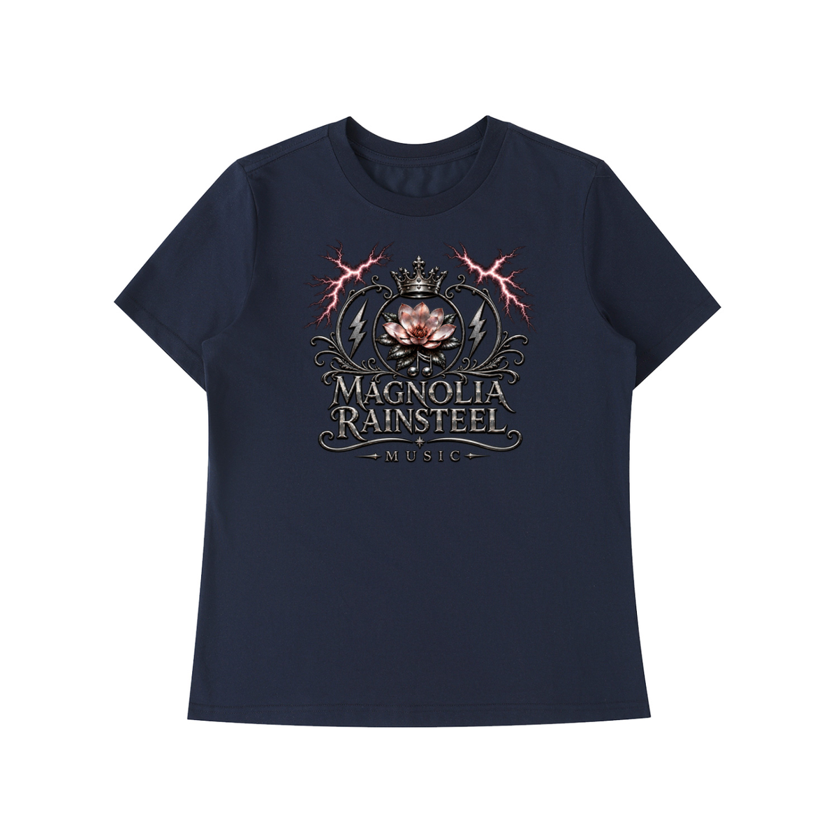 MagnoliaRainsteel,CrownLogo,WomensFashion,WomensApparel,Tshirt,MusicLover,CasualTShirt,MagnoliaRainsteelMusic,WearYourCrown