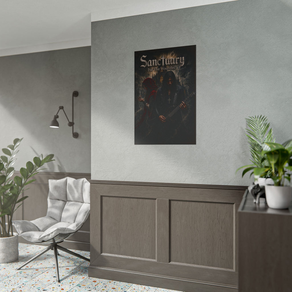 Sanctuary "For The Wounded" Poster — Gothic Metal Band Rolled Art Print