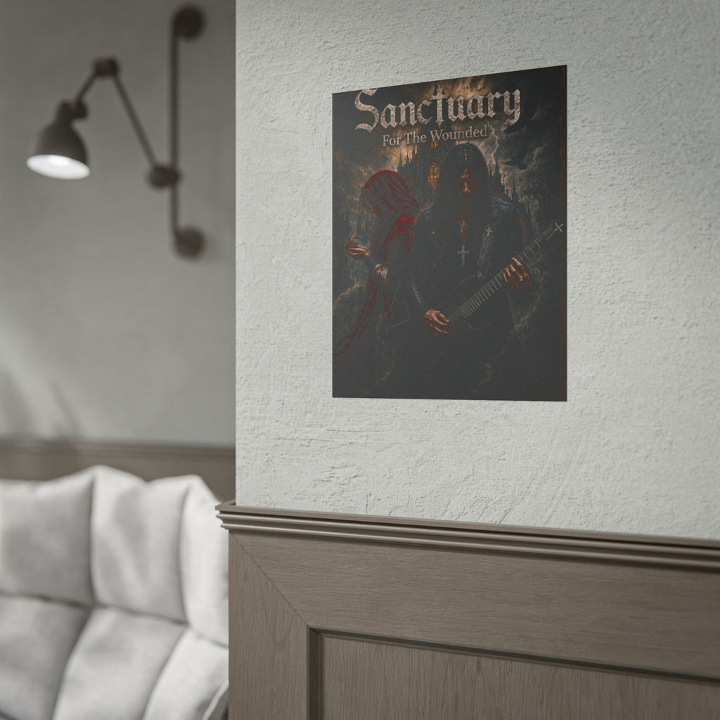 Sanctuary "For The Wounded" Poster — Gothic Metal Band Rolled Art Print