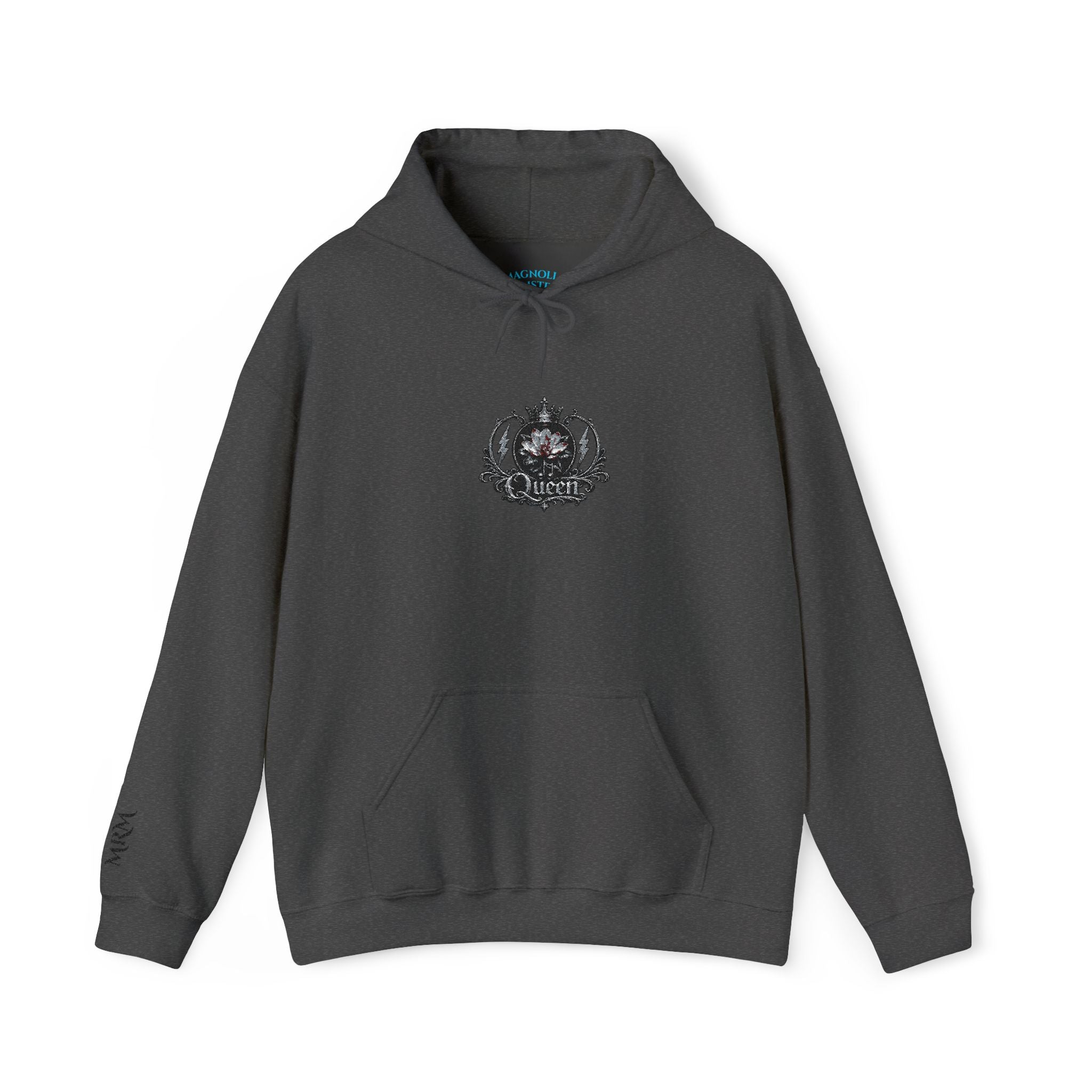 Queen Floral Crest Graphic Pullover — Hoodie