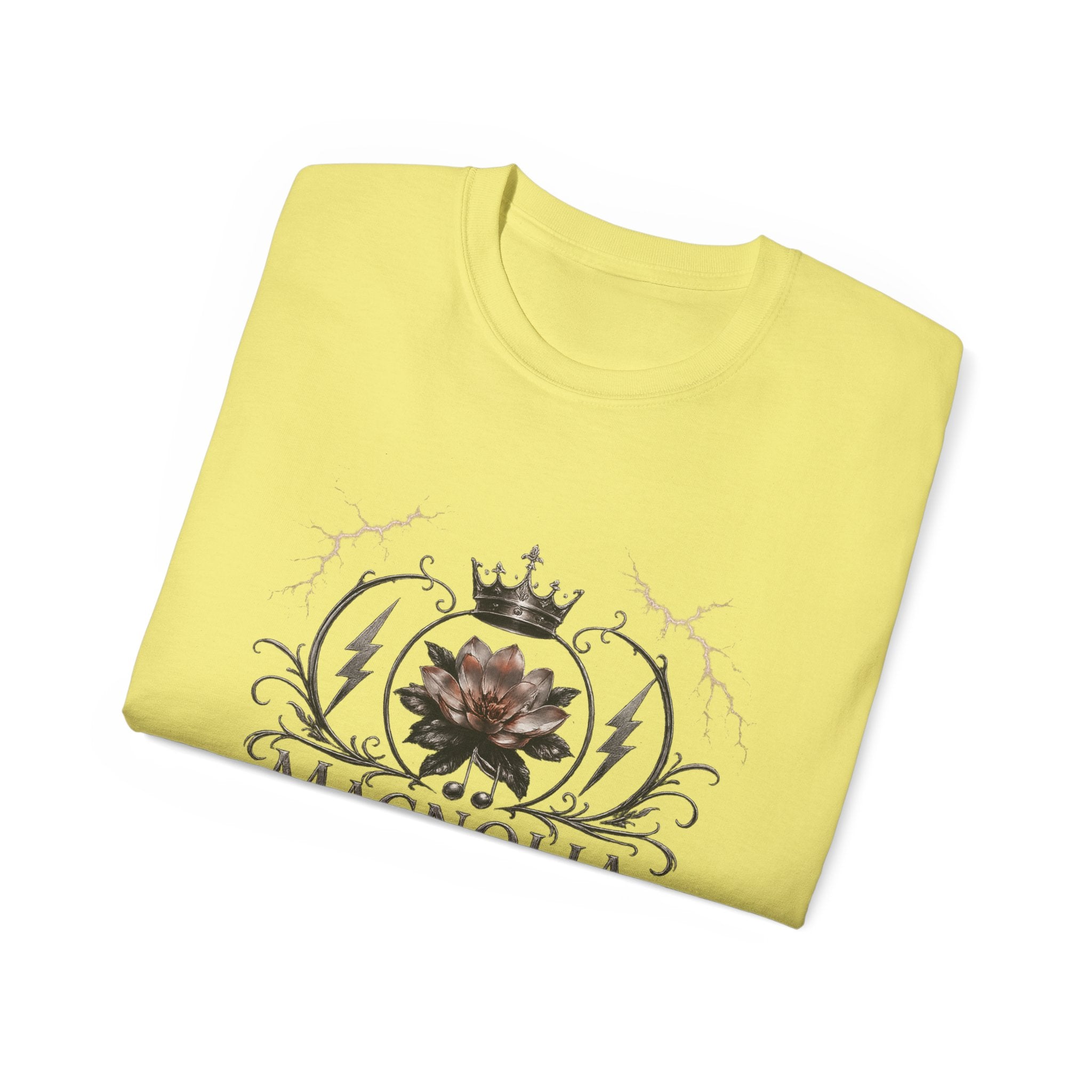 Magnolia Rainsteel Music - Vintage Floral Logo T-Shirt - Queen Collection - Wear Your Crown