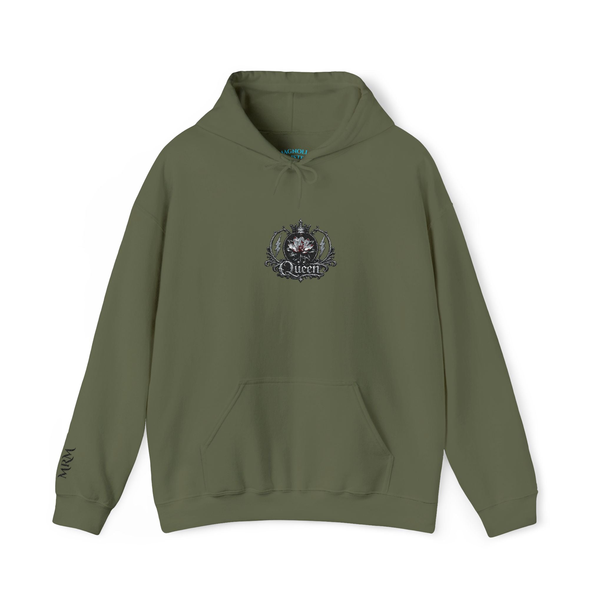 Queen Floral Crest Graphic Pullover — Hoodie