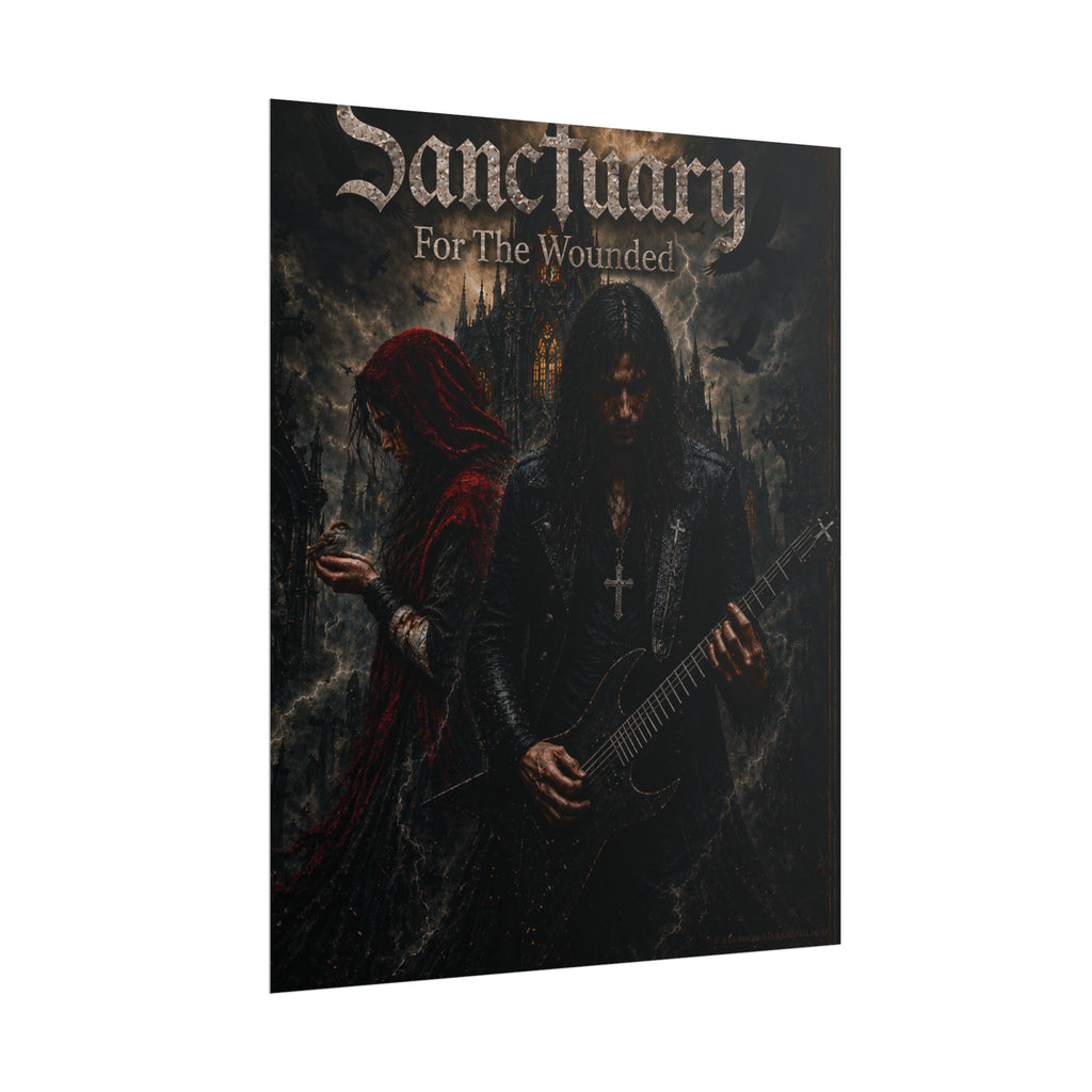 Sanctuary "For The Wounded" Poster — Gothic Metal Band Rolled Art Print