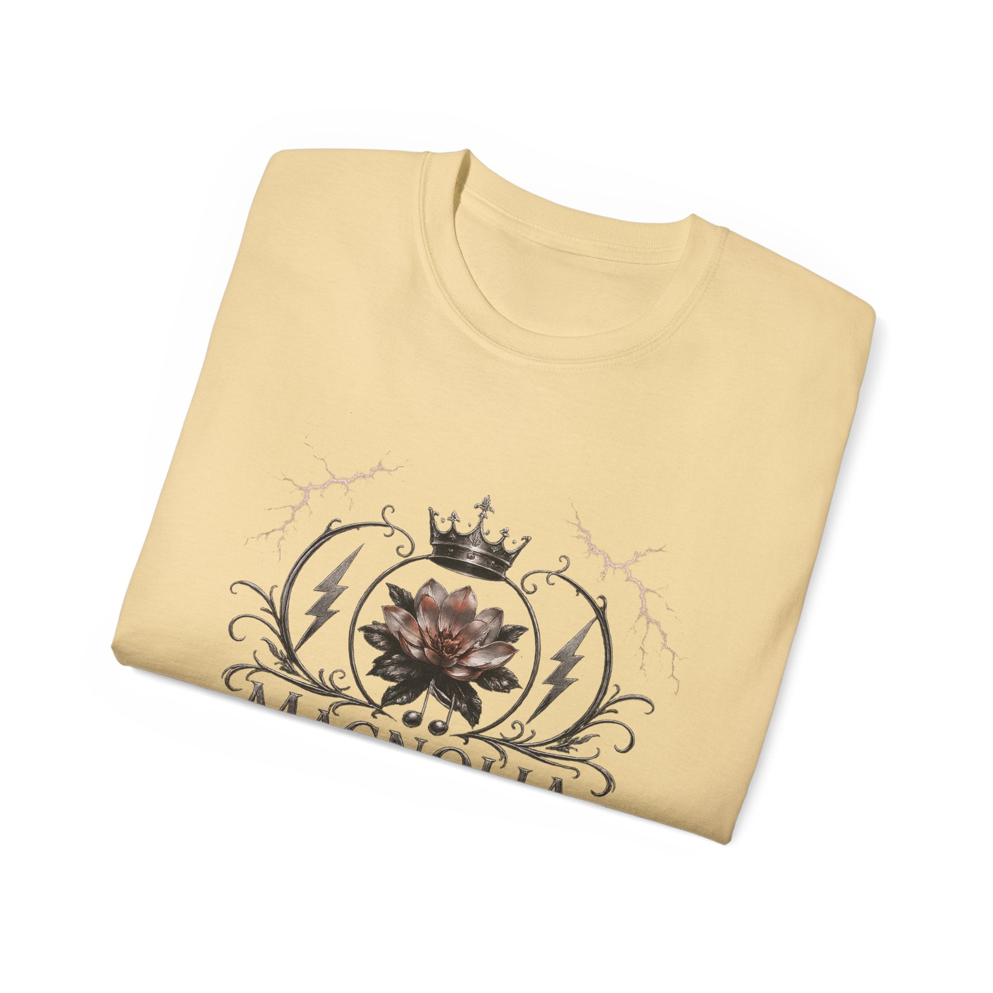 Magnolia Rainsteel Music - Vintage Floral Logo T-Shirt - Queen Collection - Wear Your Crown