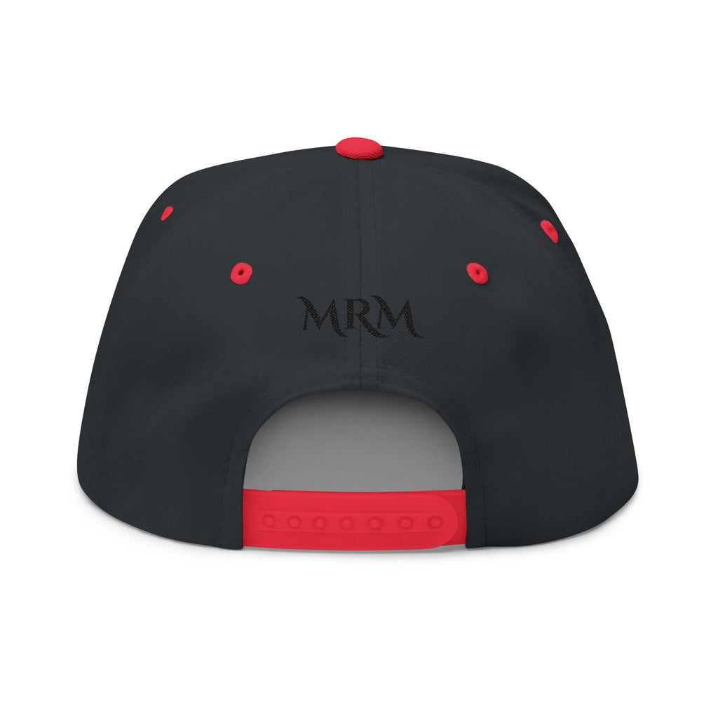 Embroidered 'Queen' Flat Bill Cap – Crown Crest Snapback Hat