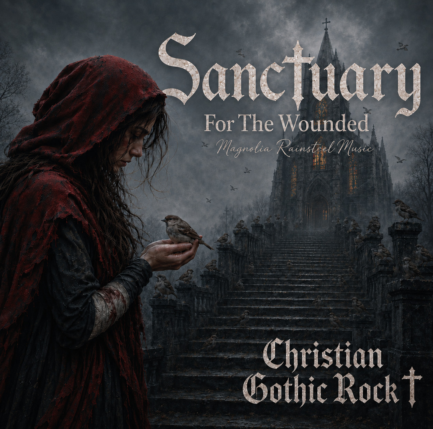 Sanctuary For The Wounded – Digital Download (WAV + MP3) | Christian Gothic Metal Rock Album