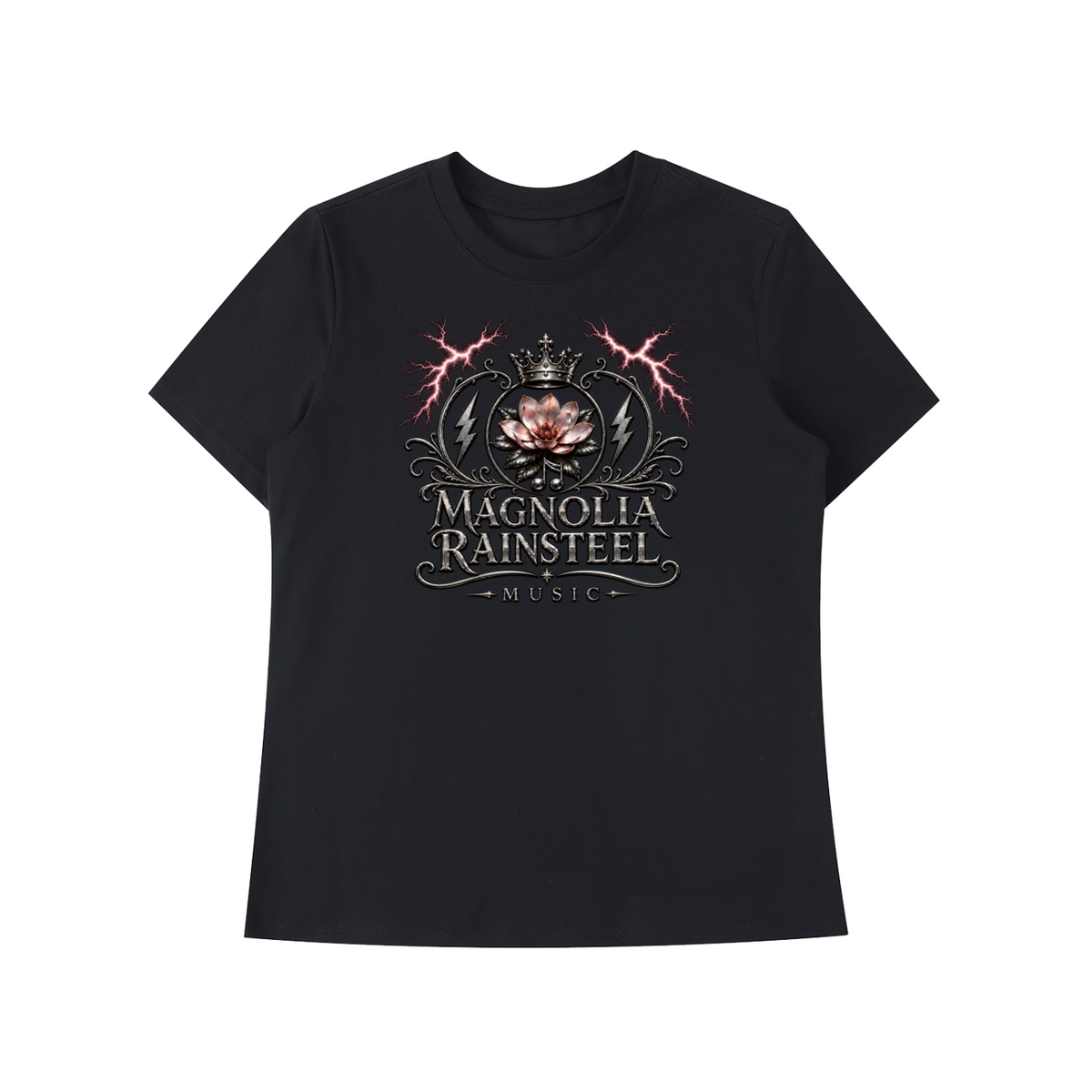 MagnoliaRainsteel,CrownLogo,WomensFashion,WomensApparel,Tshirt,MusicLover,CasualTShirt,MagnoliaRainsteelMusic,WearYourCrown
