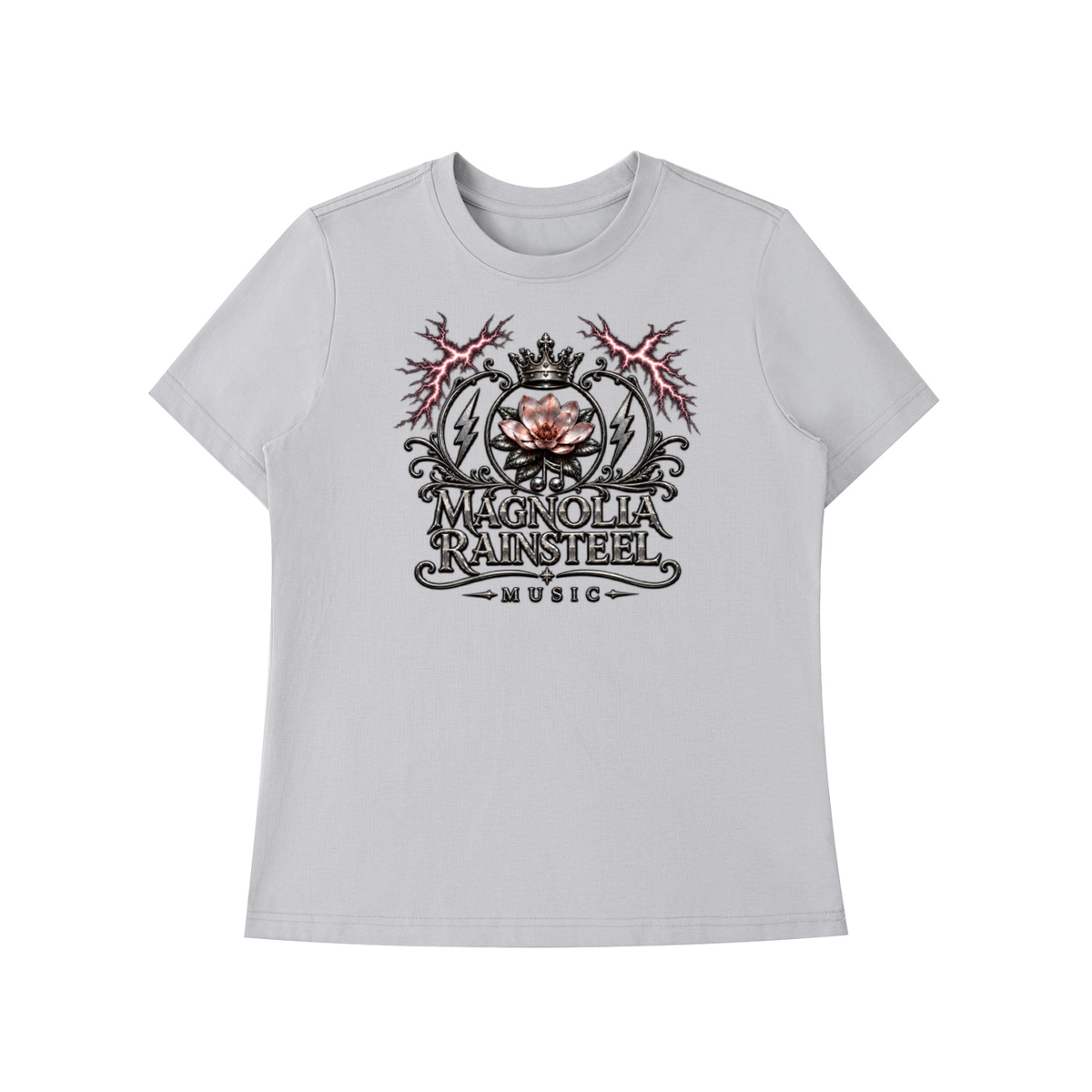MagnoliaRainsteel,CrownLogo,WomensFashion,WomensApparel,Tshirt,MusicLover,CasualTShirt,MagnoliaRainsteelMusic,WearYourCrown