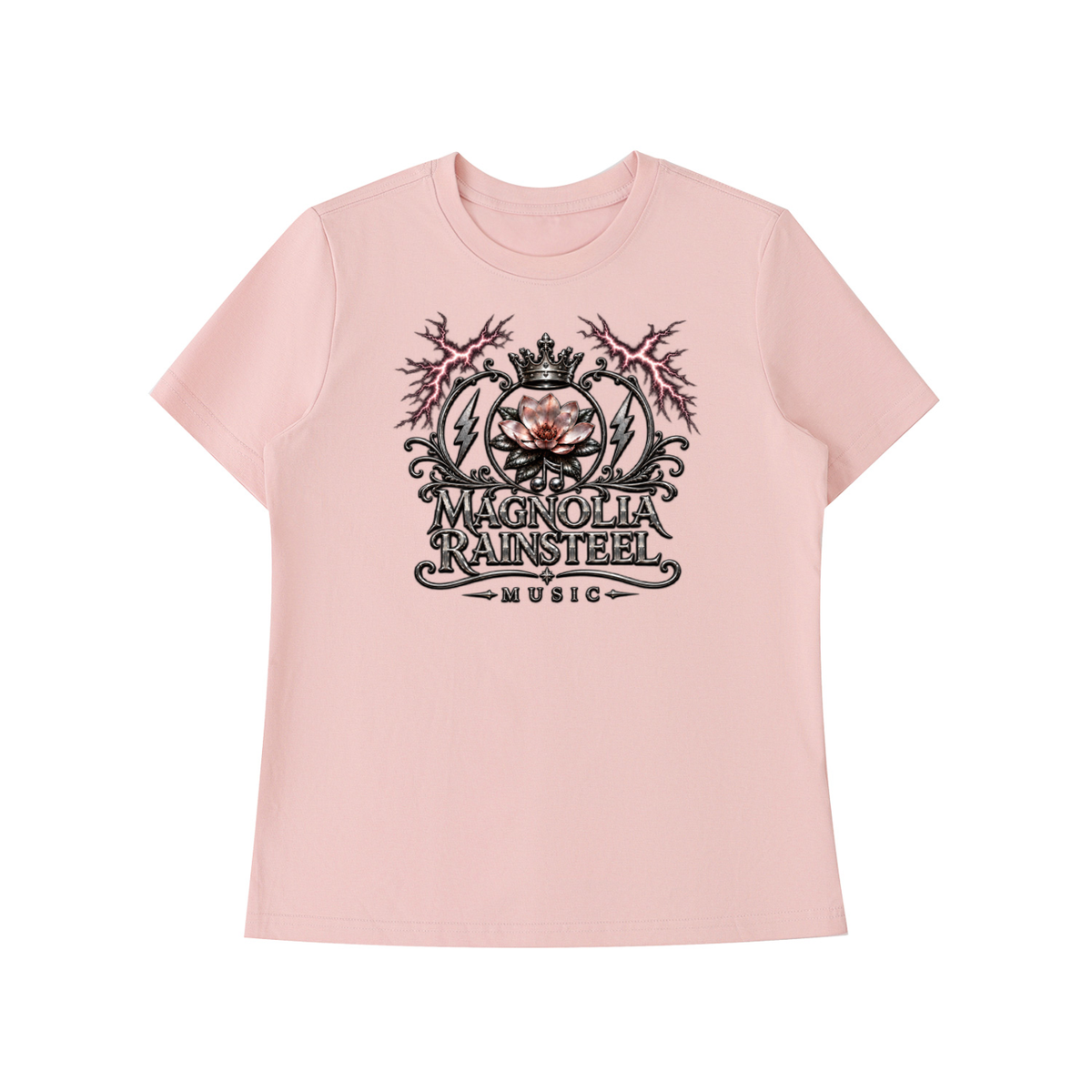 MagnoliaRainsteel,CrownLogo,WomensFashion,WomensApparel,Tshirt,MusicLover,CasualTShirt,MagnoliaRainsteelMusic,WearYourCrown